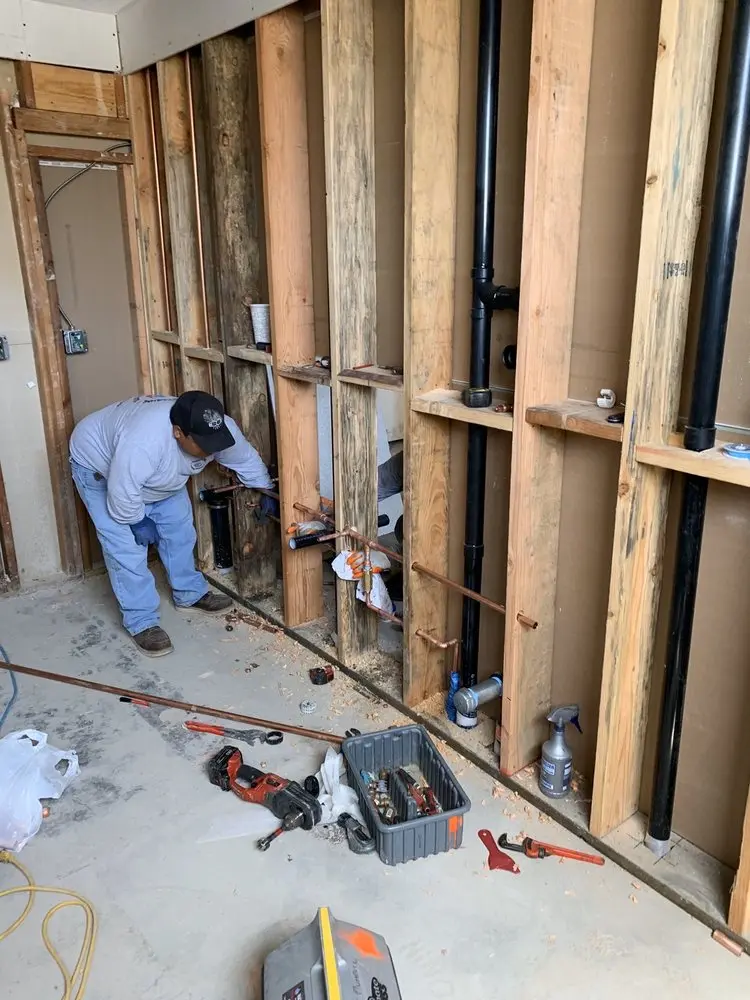 Commercial rough-in plumbing for Water Heater Replacement in Blackwell